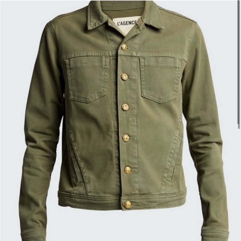 L'AGENCE Olive Button Down Shirt - Picture 2 of 9